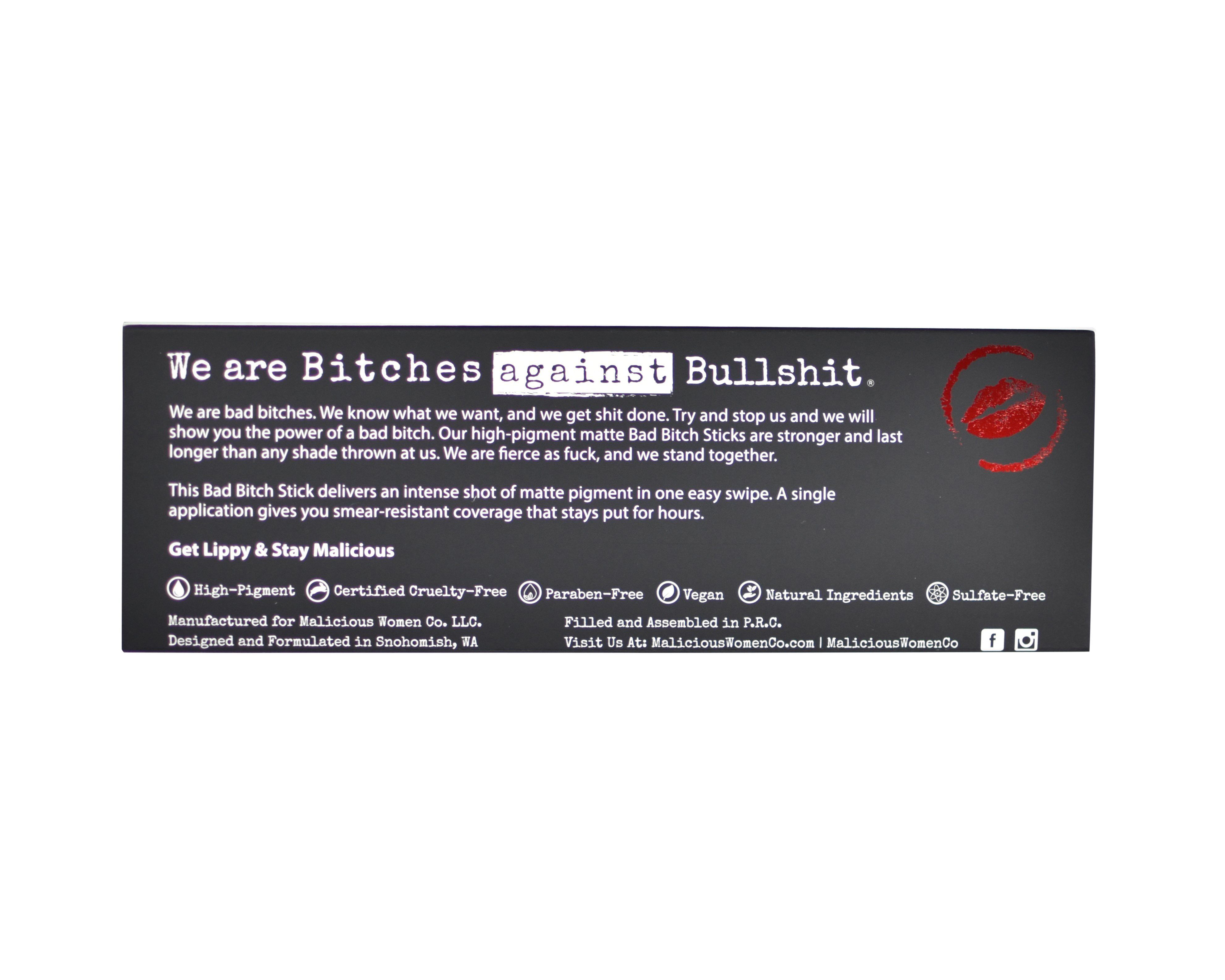 Bitches Against Bullshit - Malicious Matte Liquid Lipstick - Work, Bitch! (Peachy Nude) - Malicious Women Co. - Makeup